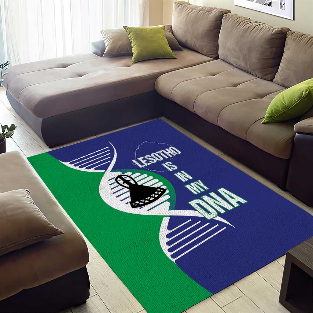 Lesotho Is In My DNA Area Rug Lesotho Map and Coat Of Arms