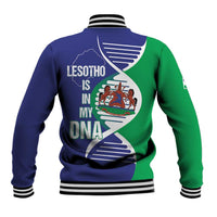Lesotho Is In My DNA Baseball Jacket Lesotho Map and Coat Of Arms
