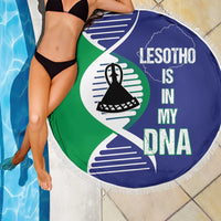 Lesotho Is In My DNA Beach Blanket Lesotho Map and Coat Of Arms