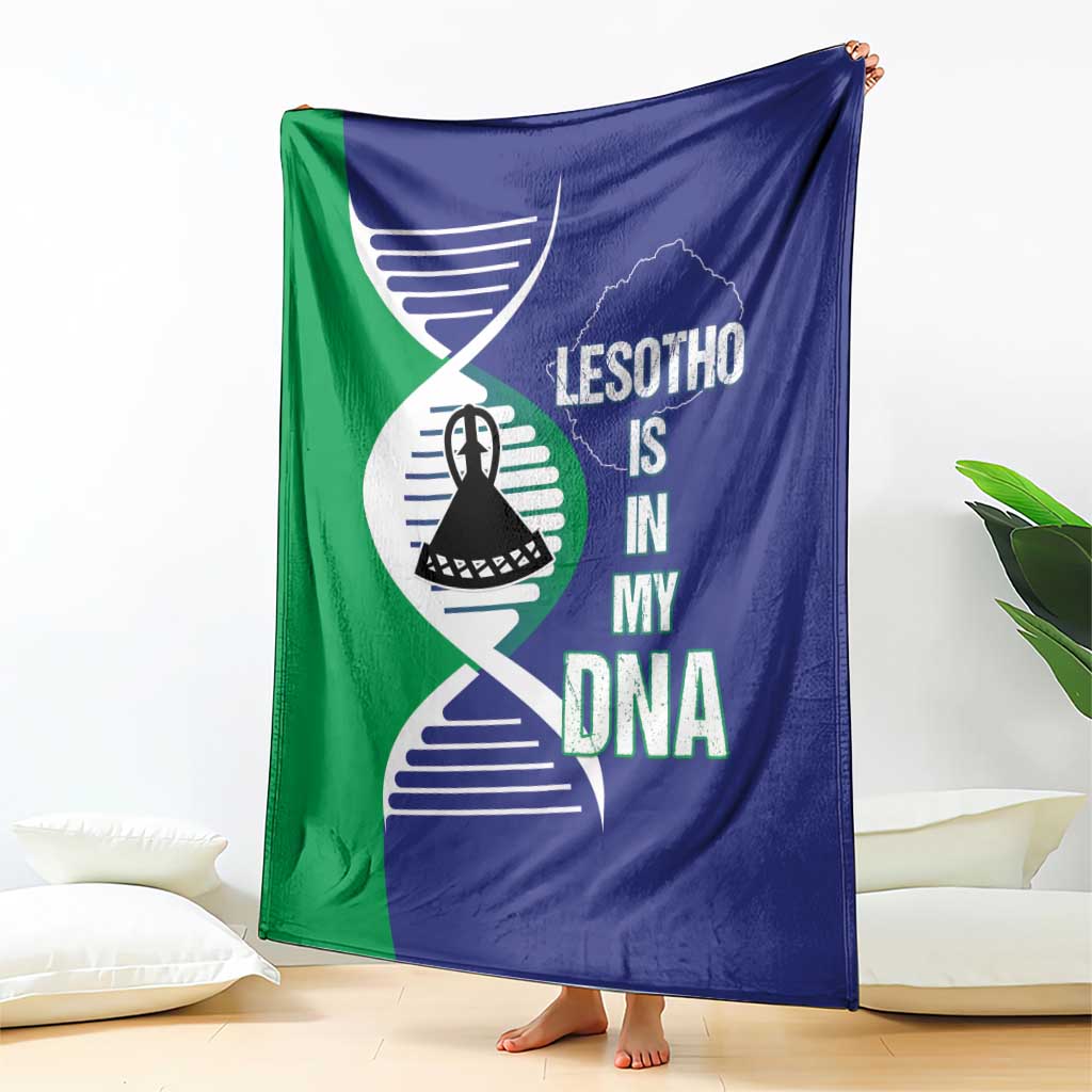 Lesotho Is In My DNA Blanket Lesotho Map and Coat Of Arms