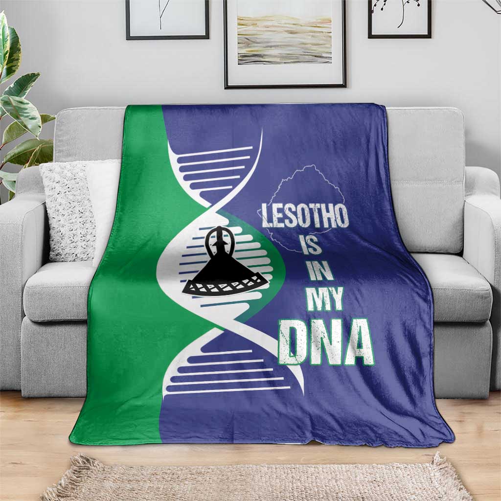 Lesotho Is In My DNA Blanket Lesotho Map and Coat Of Arms