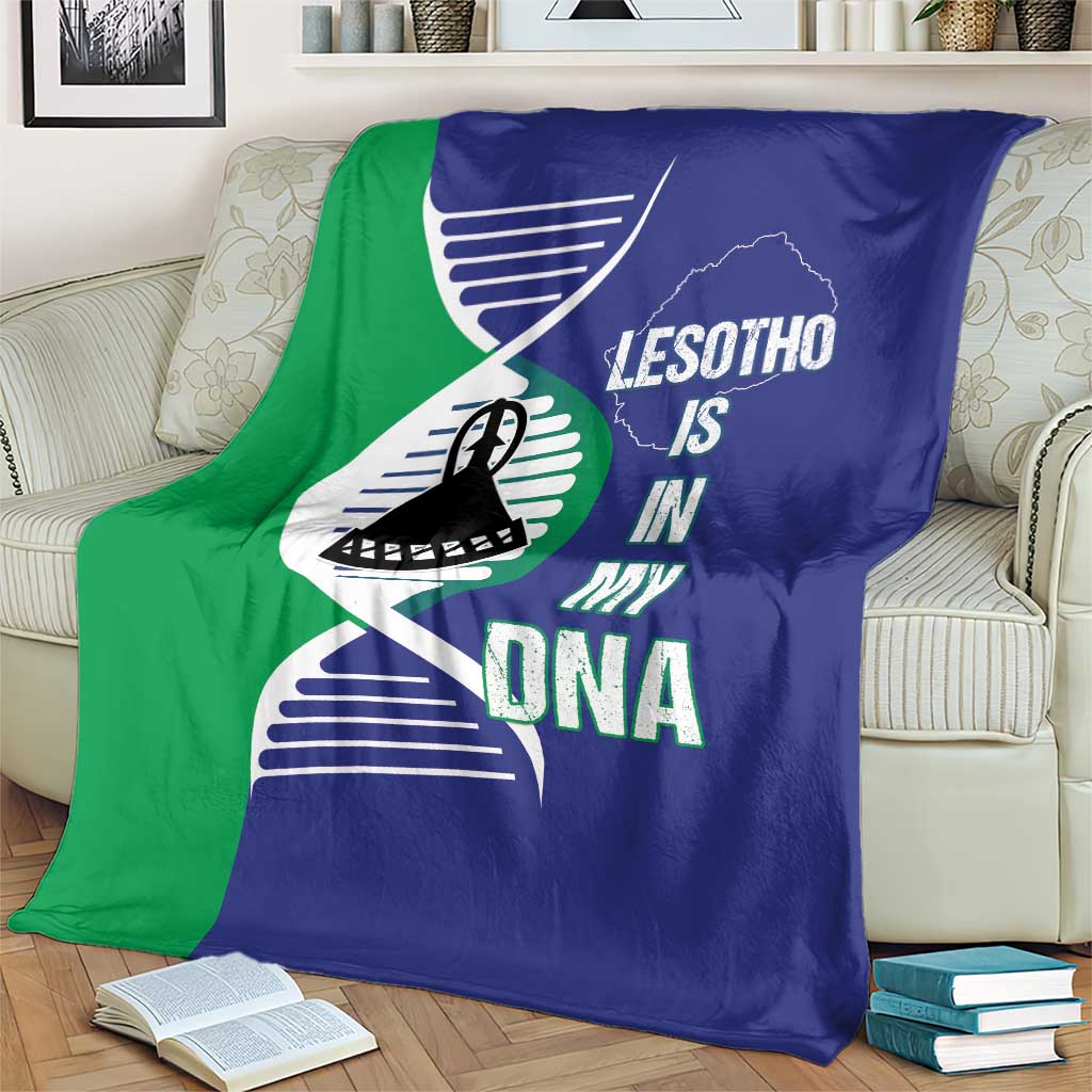 Lesotho Is In My DNA Blanket Lesotho Map and Coat Of Arms