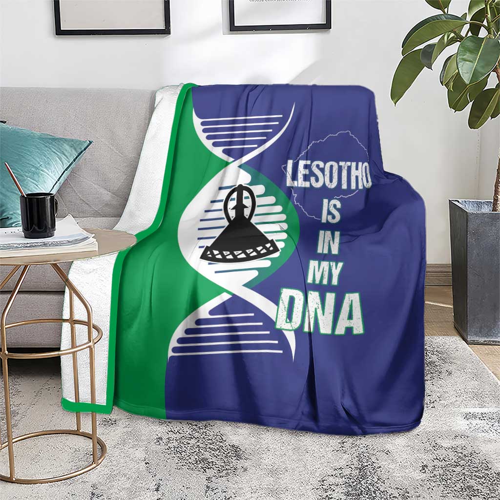 Lesotho Is In My DNA Blanket Lesotho Map and Coat Of Arms