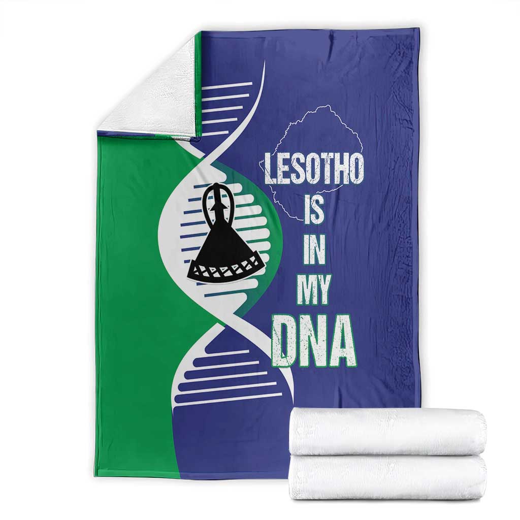 Lesotho Is In My DNA Blanket Lesotho Map and Coat Of Arms