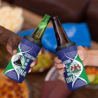 Lesotho Is In My DNA 4 in 1 Can Cooler Tumbler Lesotho Map and Coat Of Arms