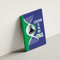 Lesotho Is In My DNA Canvas Wall Art Lesotho Map and Coat Of Arms