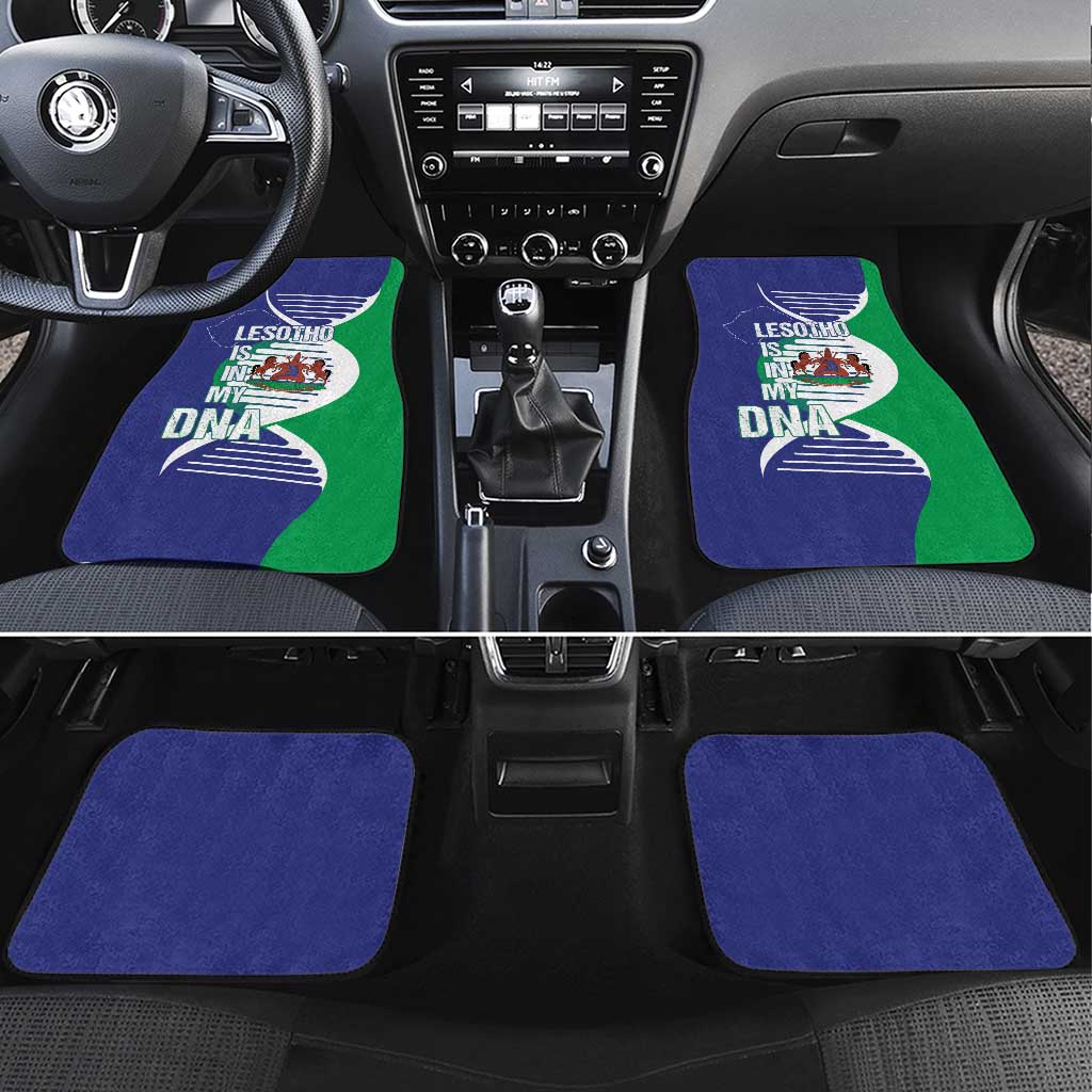Lesotho Is In My DNA Car Mats Lesotho Map and Coat Of Arms