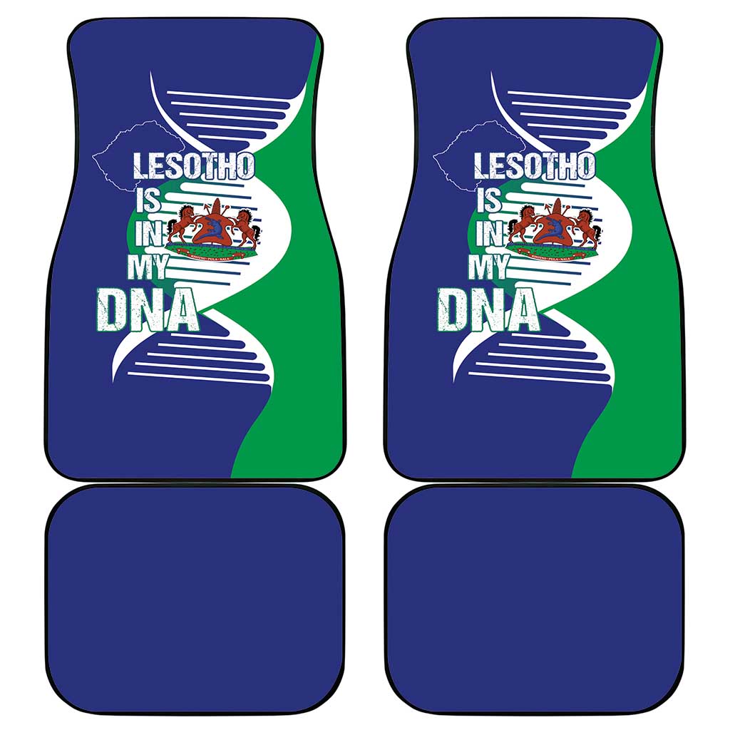 Lesotho Is In My DNA Car Mats Lesotho Map and Coat Of Arms
