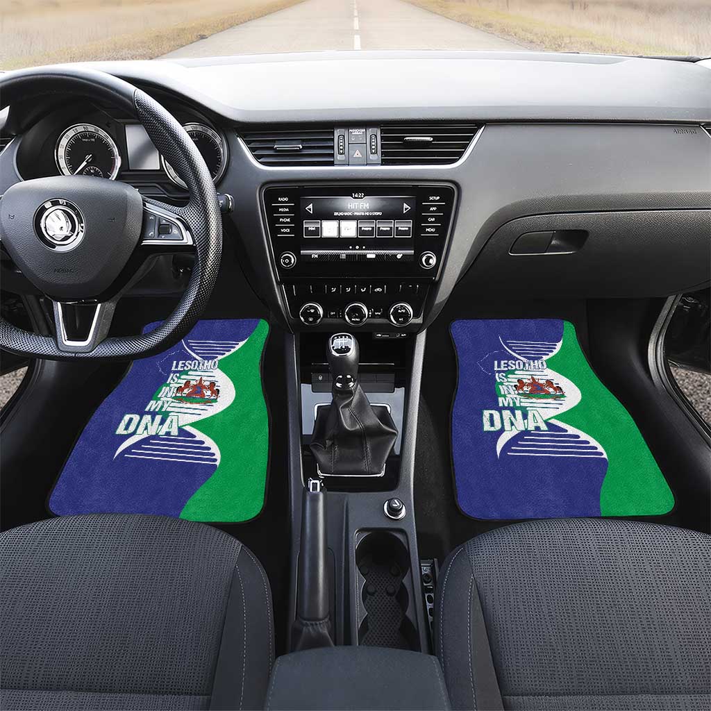 Lesotho Is In My DNA Car Mats Lesotho Map and Coat Of Arms