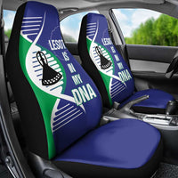 Lesotho Is In My DNA Car Seat Cover Lesotho Map and Coat Of Arms