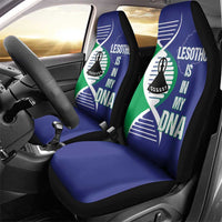 Lesotho Is In My DNA Car Seat Cover Lesotho Map and Coat Of Arms
