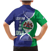 Lesotho Is In My DNA Family Matching Mermaid Dress and Hawaiian Shirt Lesotho Map and Coat Of Arms
