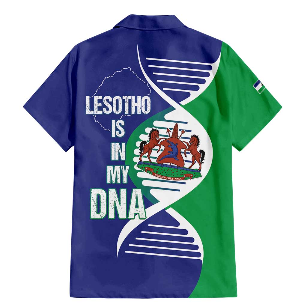 Lesotho Is In My DNA Family Matching Mermaid Dress and Hawaiian Shirt Lesotho Map and Coat Of Arms