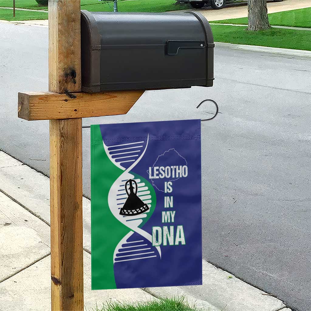 Lesotho Is In My DNA Garden Flag Lesotho Map and Coat Of Arms