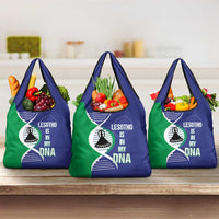 Lesotho Is In My DNA Grocery Bag Lesotho Map and Coat Of Arms