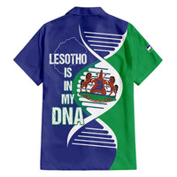 Lesotho Is In My DNA Hawaiian Shirt Lesotho Map and Coat Of Arms