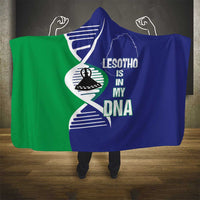 Lesotho Is In My DNA Hooded Blanket Lesotho Map and Coat Of Arms