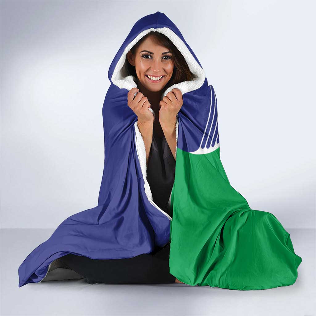 Lesotho Is In My DNA Hooded Blanket Lesotho Map and Coat Of Arms