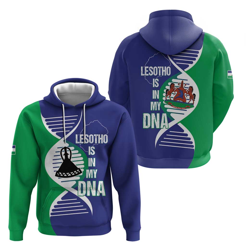 Lesotho Is In My DNA Hoodie Lesotho Map and Coat Of Arms