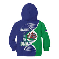 Lesotho Is In My DNA Kid Hoodie Lesotho Map and Coat Of Arms