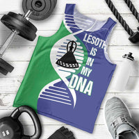 Lesotho Is In My DNA Men Tank Top Lesotho Map and Coat Of Arms