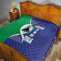 Lesotho Is In My DNA Quilt Lesotho Map and Coat Of Arms