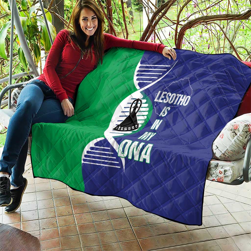 Lesotho Is In My DNA Quilt Lesotho Map and Coat Of Arms