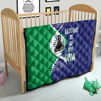 Lesotho Is In My DNA Quilt Lesotho Map and Coat Of Arms