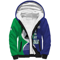 Lesotho Is In My DNA Sherpa Hoodie Lesotho Map and Coat Of Arms