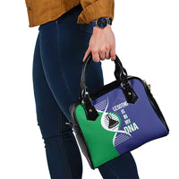 Lesotho Is In My DNA Shoulder Handbag Lesotho Map and Coat Of Arms