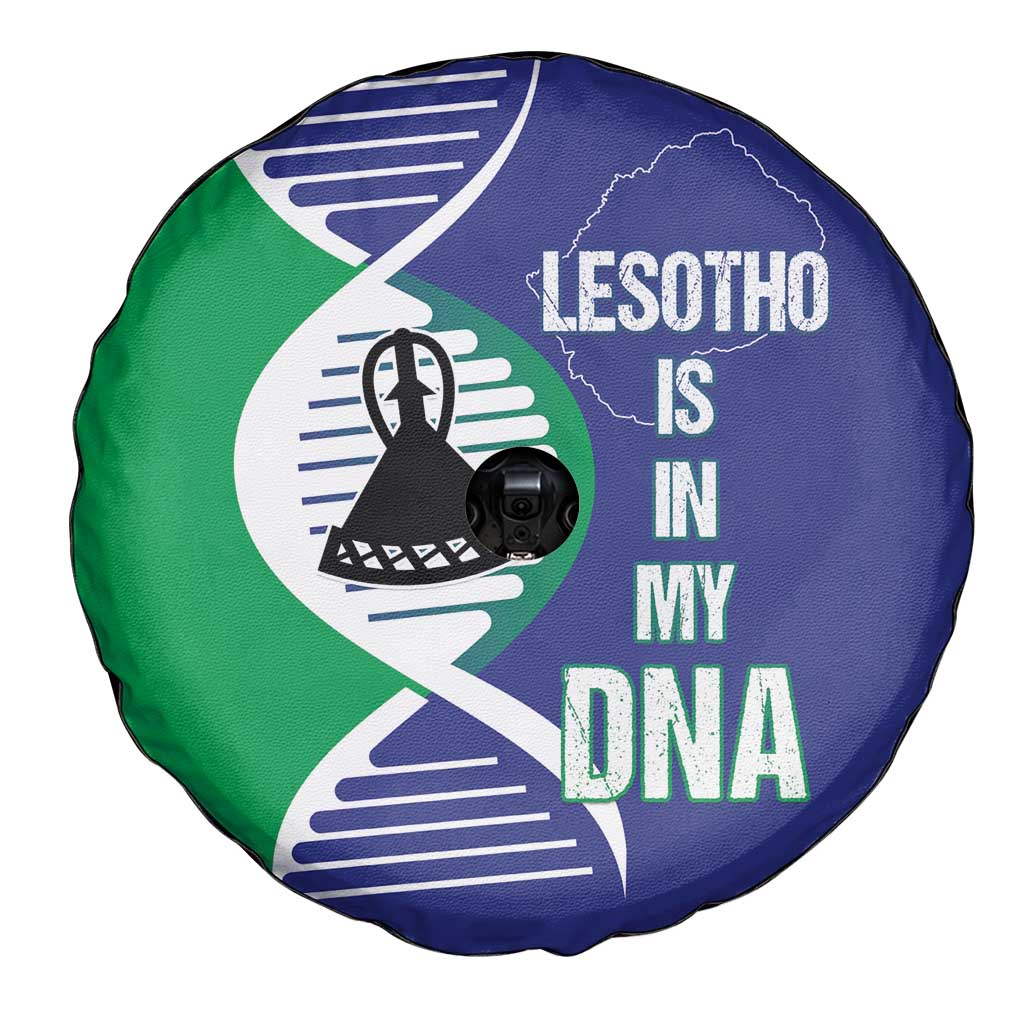 Lesotho Is In My DNA Spare Tire Cover Lesotho Map and Coat Of Arms