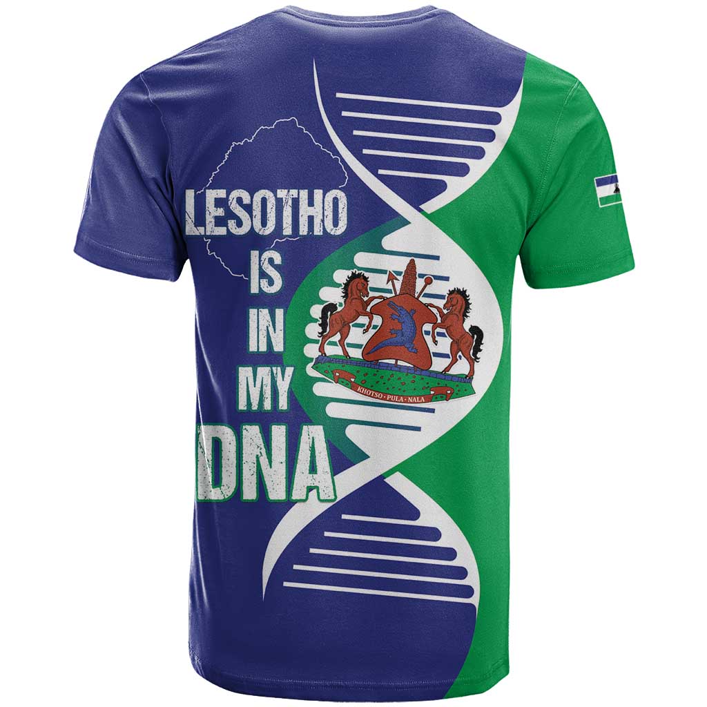 Lesotho Is In My DNA T Shirt Lesotho Map and Coat Of Arms