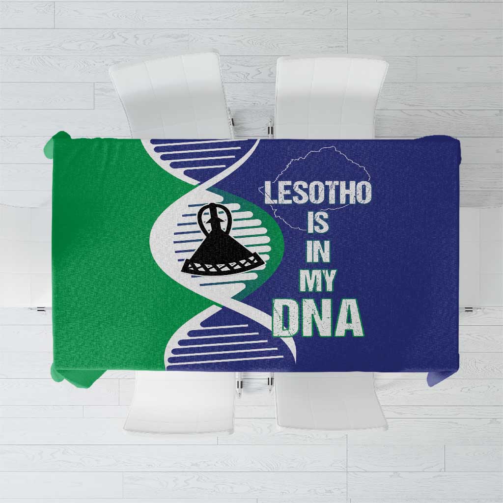 Lesotho Is In My DNA Tablecloth Lesotho Map and Coat Of Arms