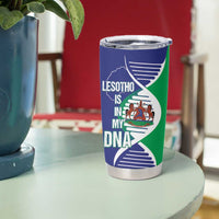 Lesotho Is In My DNA Tumbler Cup Lesotho Map and Coat Of Arms