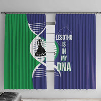 Lesotho Is In My DNA Window Curtain Lesotho Map and Coat Of Arms
