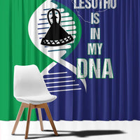Lesotho Is In My DNA Window Curtain Lesotho Map and Coat Of Arms