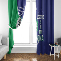 Lesotho Is In My DNA Window Curtain Lesotho Map and Coat Of Arms