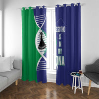 Lesotho Is In My DNA Window Curtain Lesotho Map and Coat Of Arms