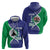 Lesotho Is In My DNA Zip Hoodie Lesotho Map and Coat Of Arms