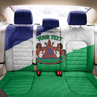 Personalised Lesotho Back Car Seat Cover Coat Of Arms With Map