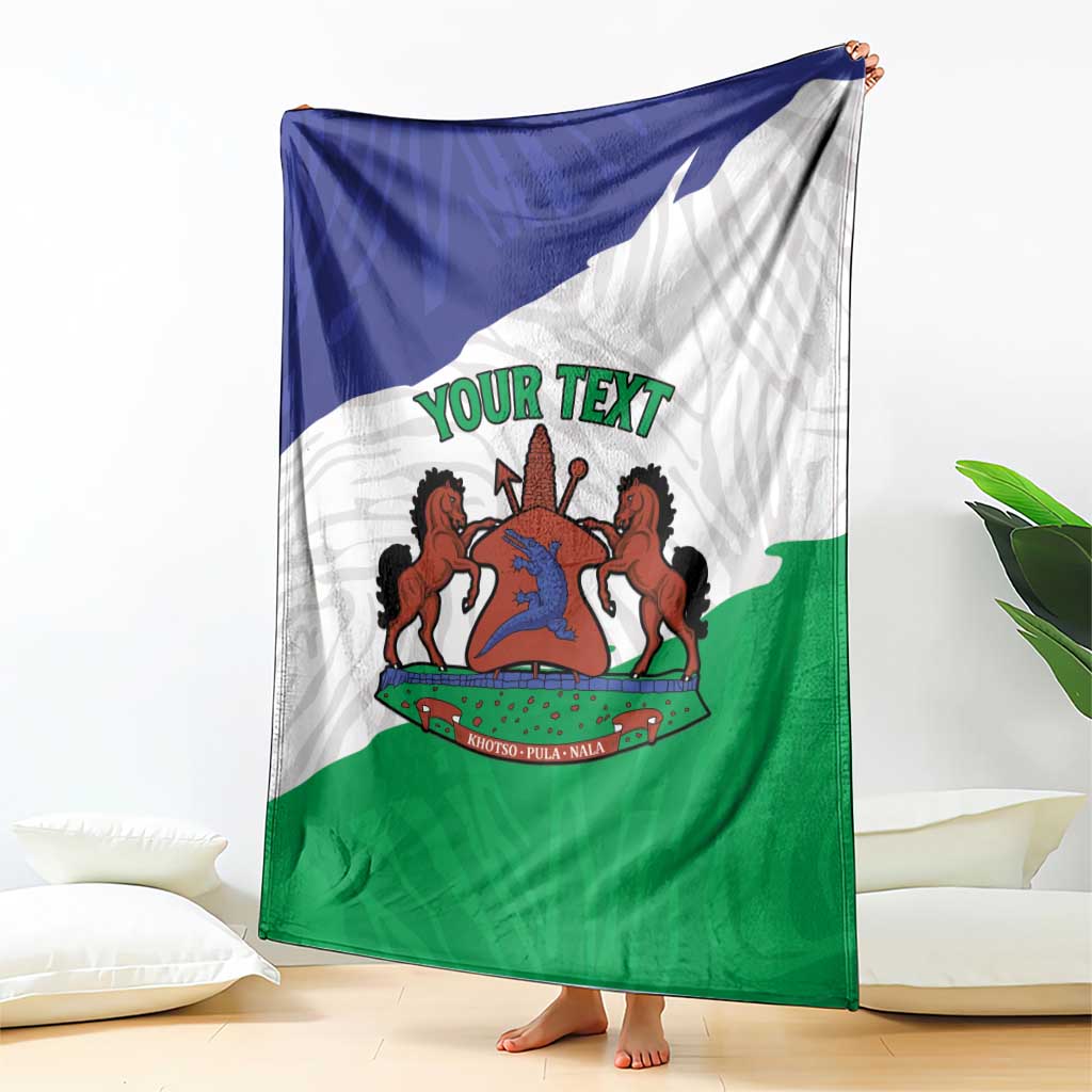 Personalised Lesotho Blanket Coat Of Arms With Map