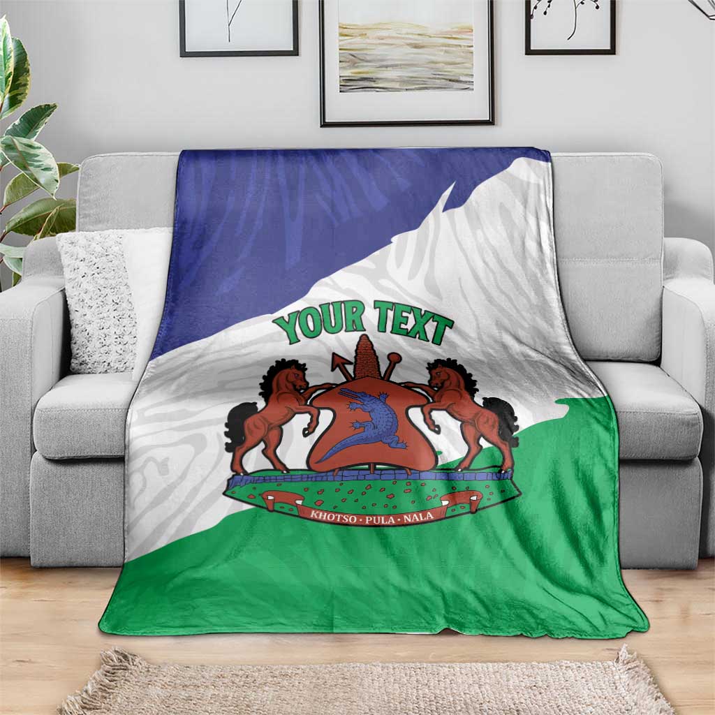 Personalised Lesotho Blanket Coat Of Arms With Map