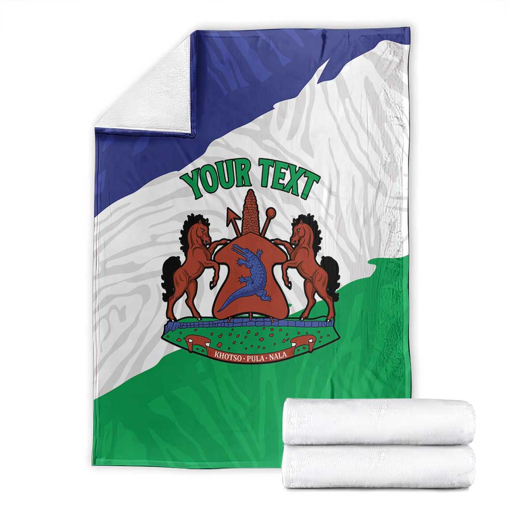 Personalised Lesotho Blanket Coat Of Arms With Map