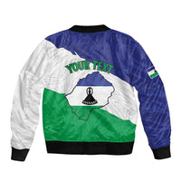 Personalised Lesotho Bomber Jacket Coat Of Arms With Map