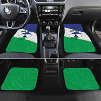 Personalised Lesotho Car Mats Coat Of Arms With Map