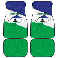 Personalised Lesotho Car Mats Coat Of Arms With Map