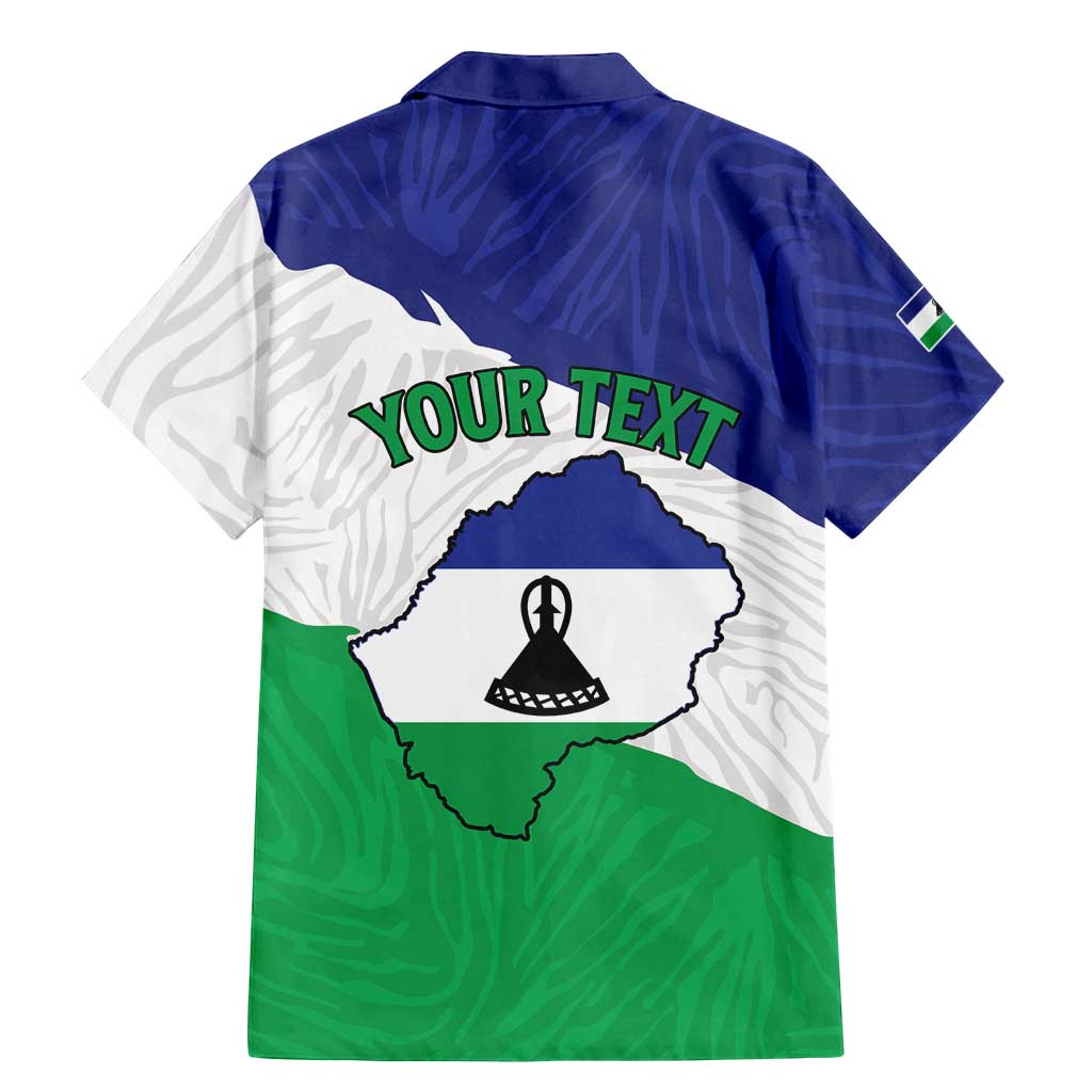 Personalised Lesotho Family Matching Mermaid Dress and Hawaiian Shirt Coat Of Arms With Map