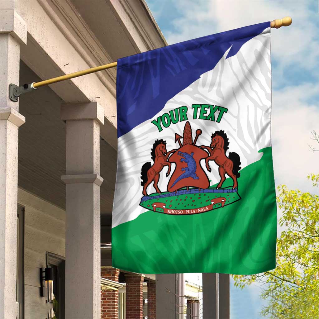 Personalised Lesotho Garden Flag Coat Of Arms With Map