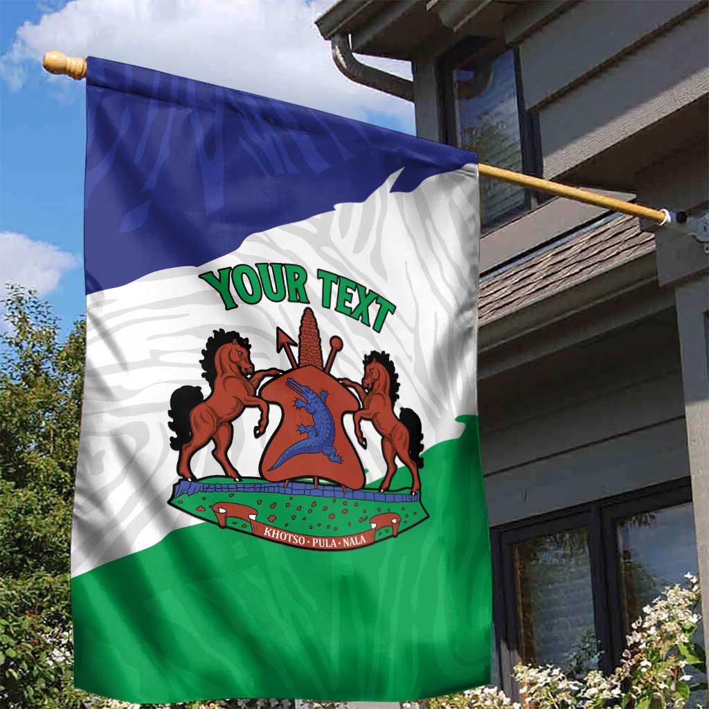 Personalised Lesotho Garden Flag Coat Of Arms With Map