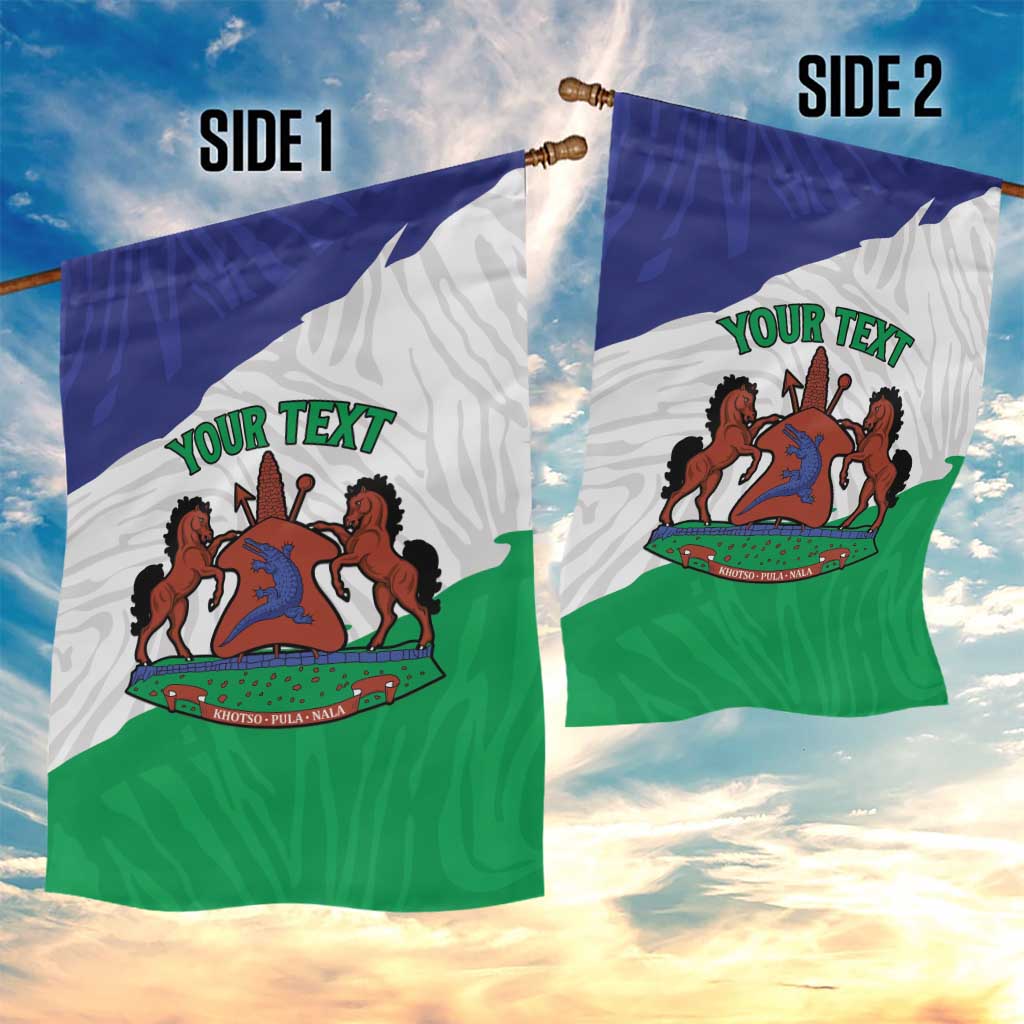 Personalised Lesotho Garden Flag Coat Of Arms With Map
